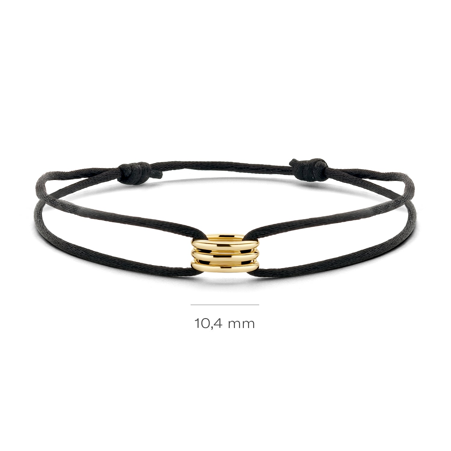 Blush Armband 2215YGO - Geel Goud met Zijdekoord (14k)