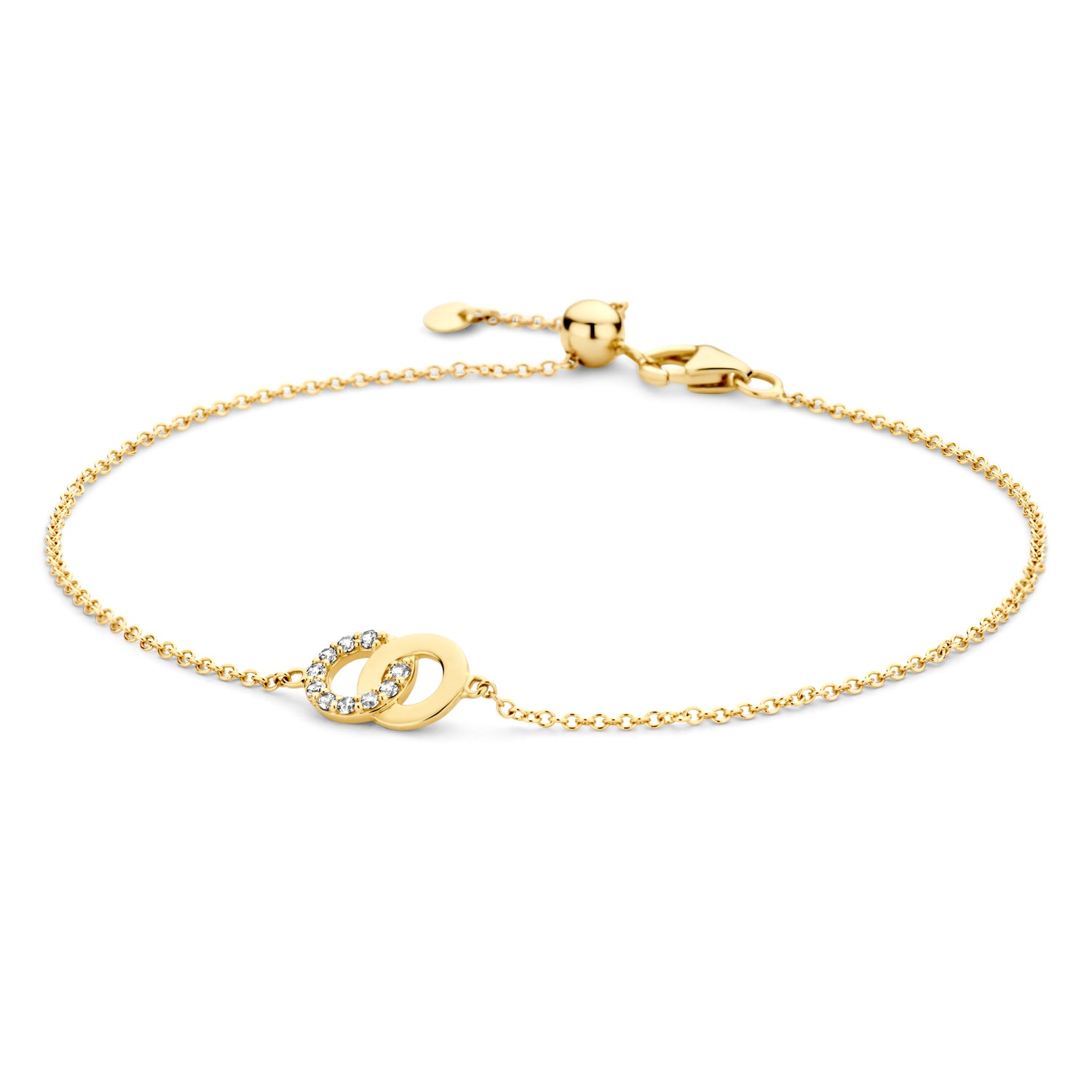 Blush Armband 2223YZI - Geel Goud (14k) met Zirkonia