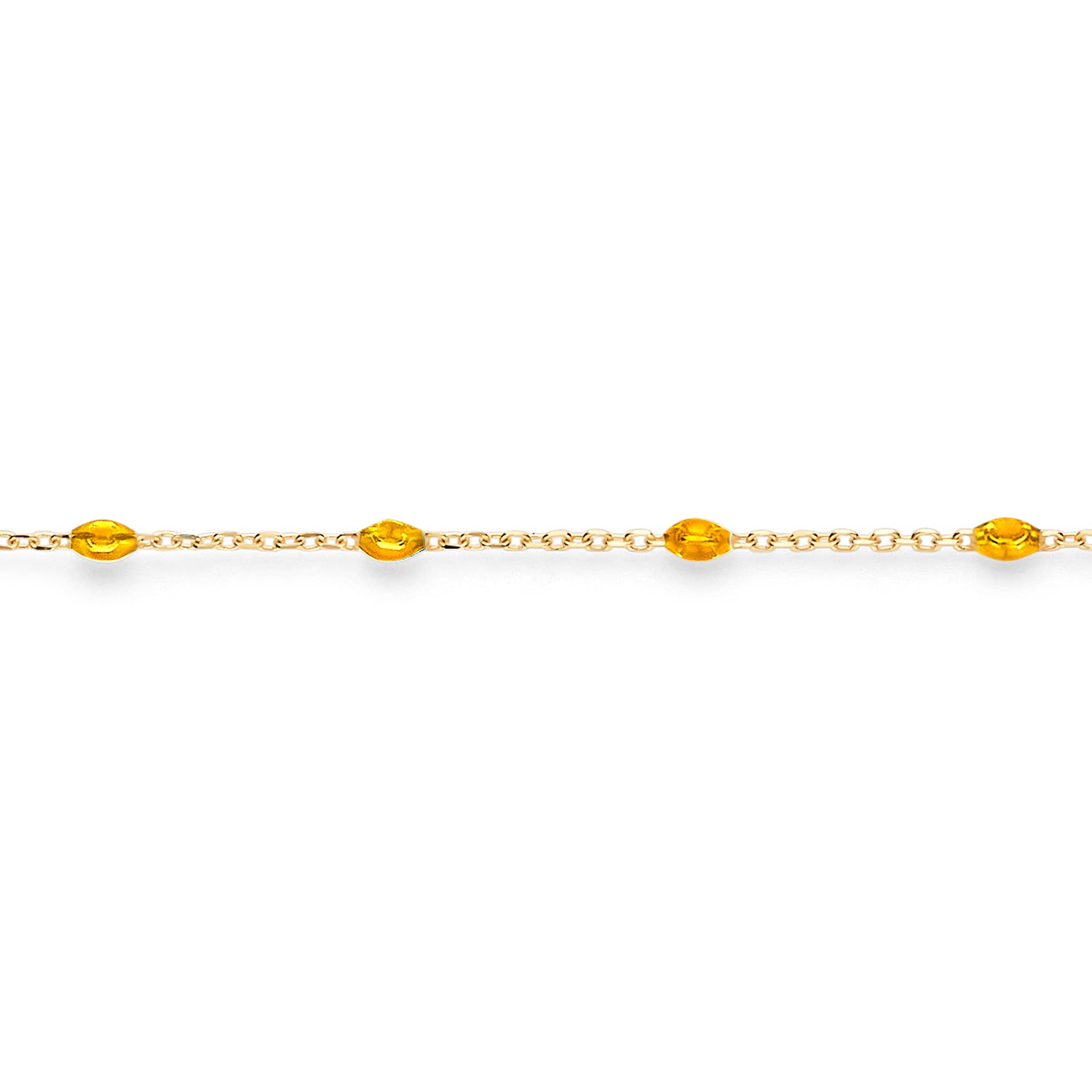 Blush Armband 2226YRC - Geel Goud (14k) met Resin Karamel