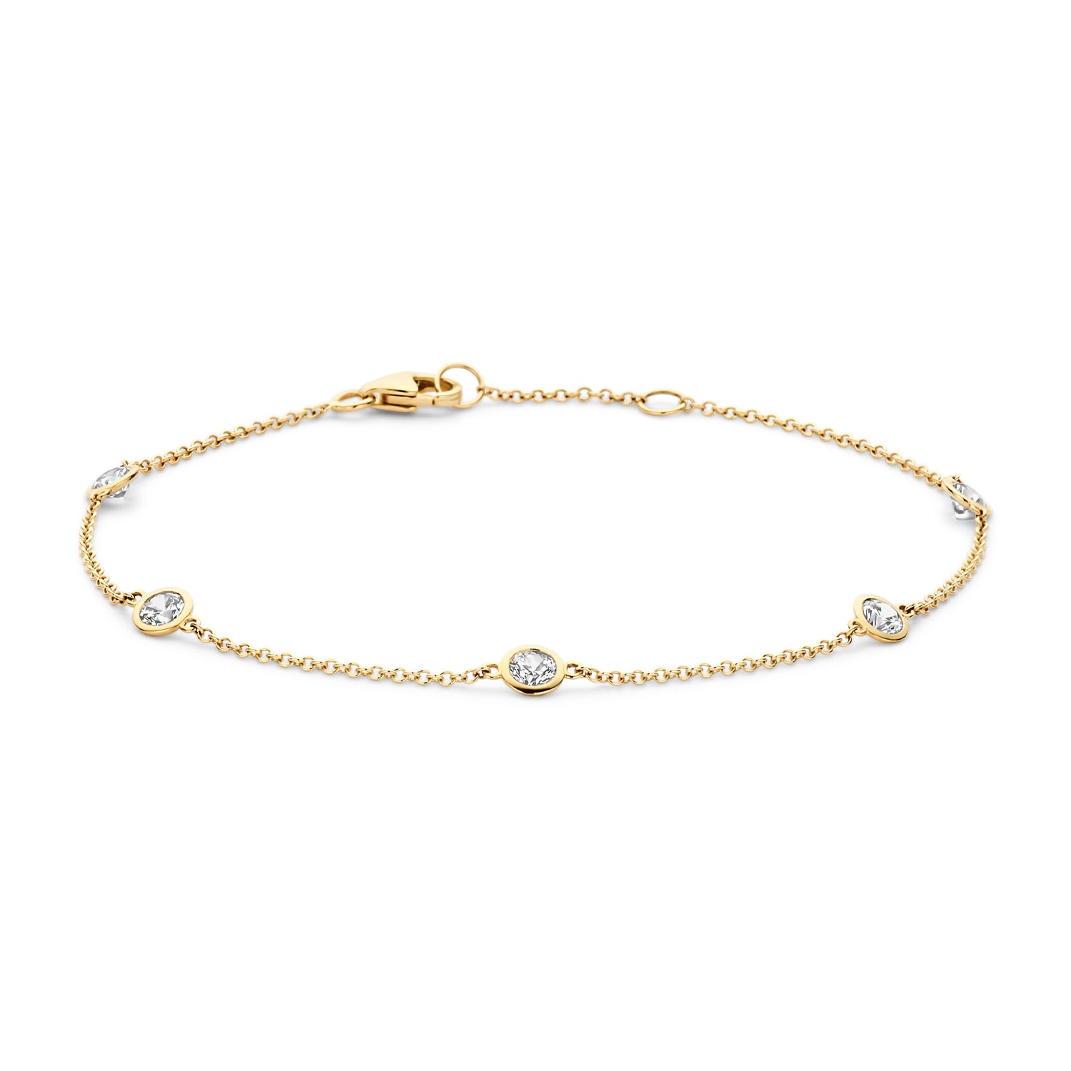 Blush Armband 2238YZI - Geel Goud (14k) met Zirkonia