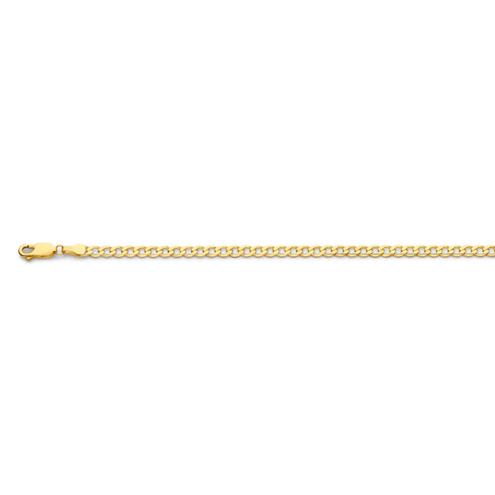 14krt geelgouden collier gourmette 6-zijdes geslepen 3,9mm - 60cm