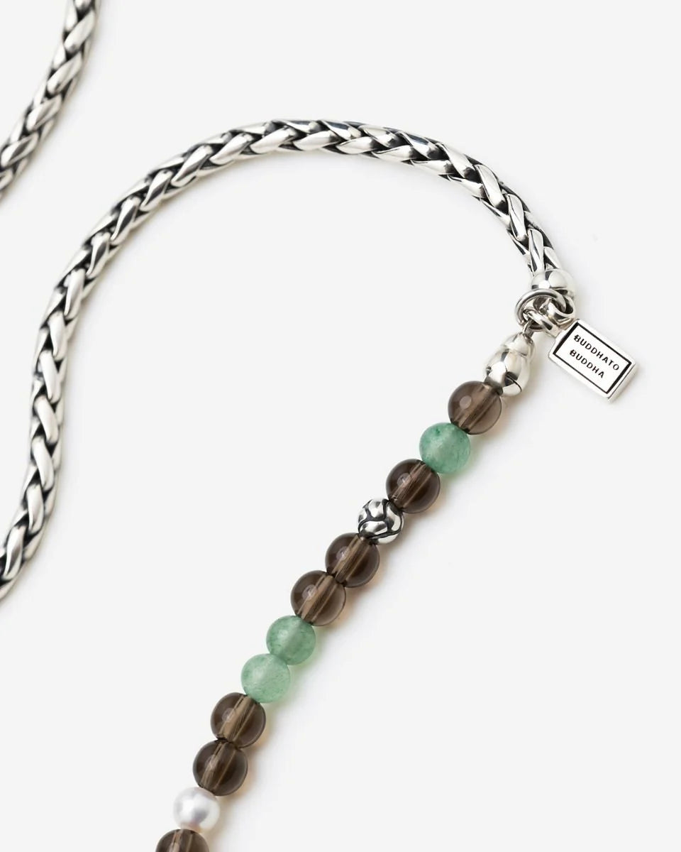 BUDDHATOBUDDHA - Ketting Spirit bead avernturine smokey quartz | 45cm