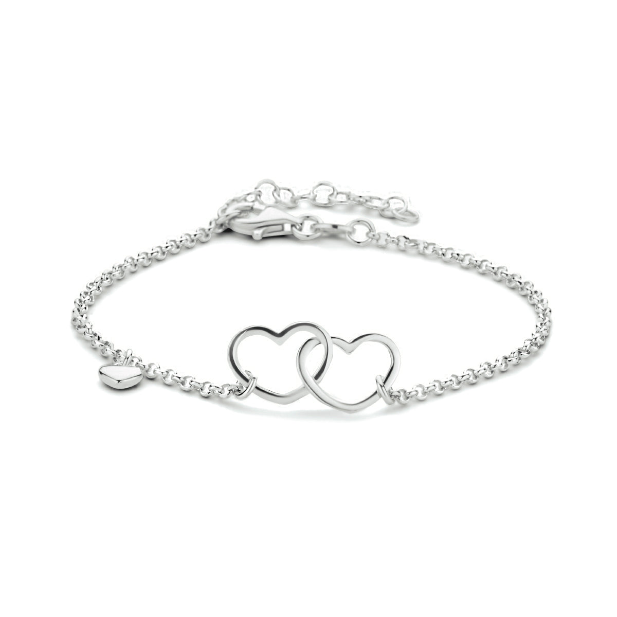 Zilveren armband hartjes 11,5x9mm | 16-19cm