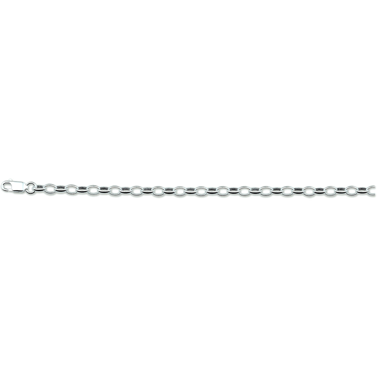 Zilveren armband jasseron 3.7mm | 15cm