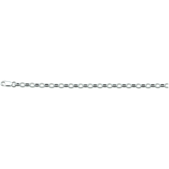 Zilveren armband jasseron 3.7mm | 15cm