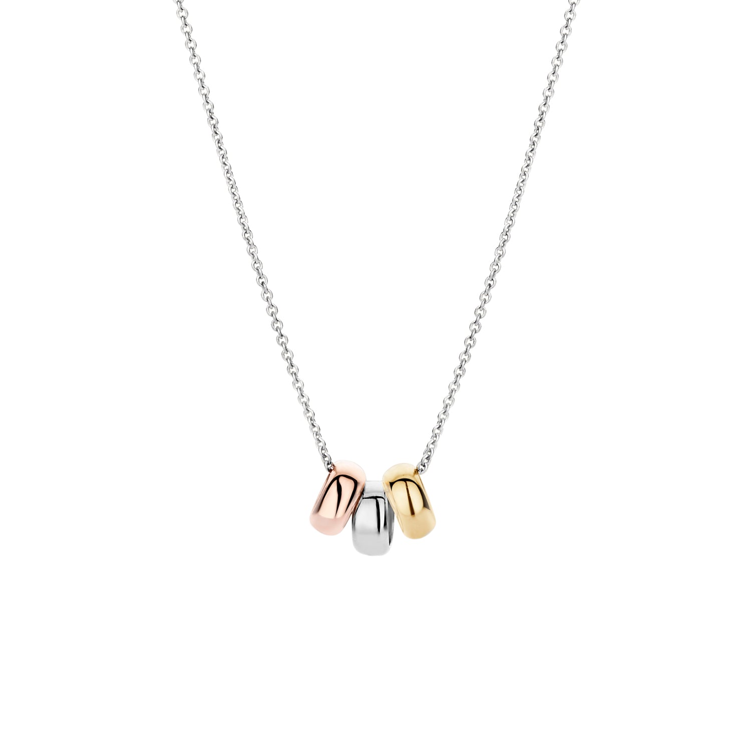 Blush Collier 3055WYR -  Wit, Rosé en Geel Goud (14k)
