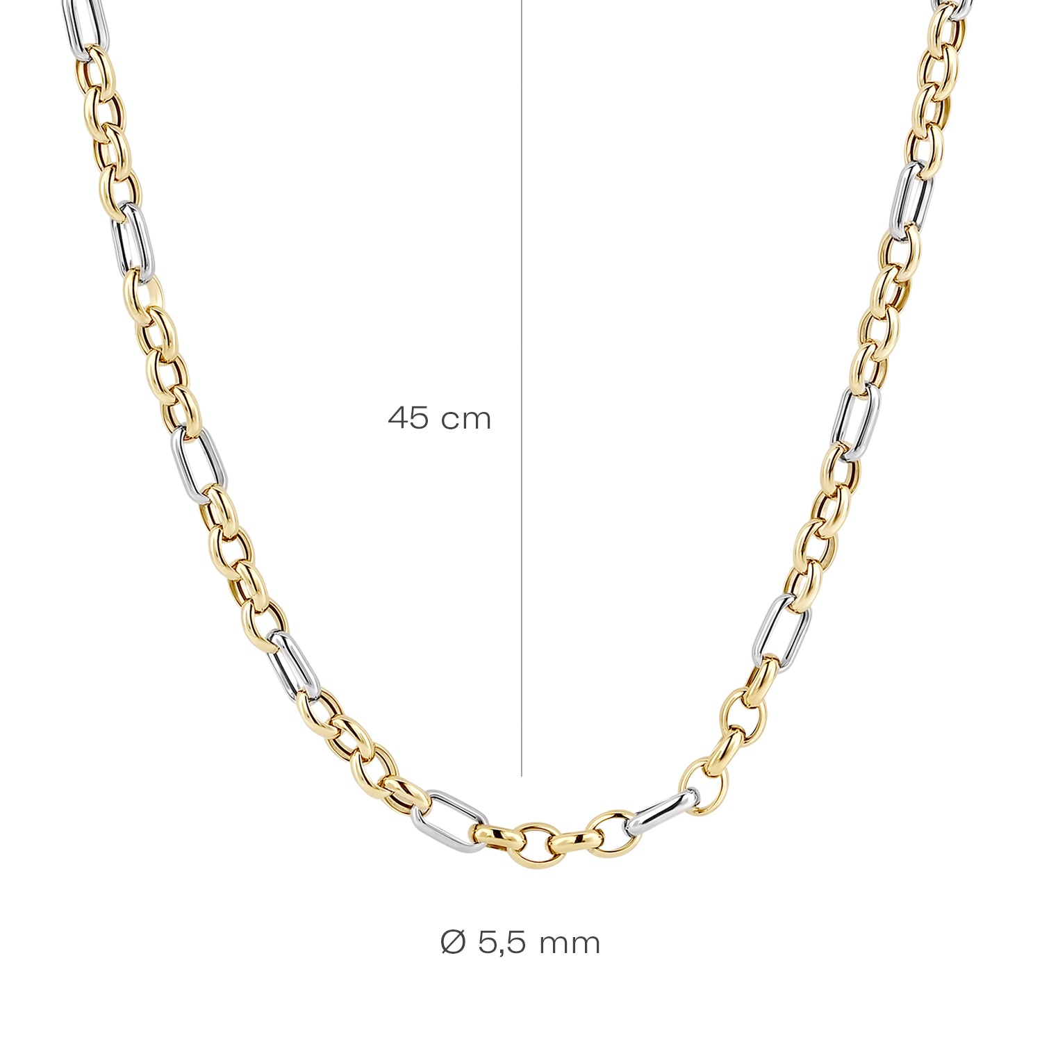 Blush Collier 3100BGO - Geel en Wit Goud (14k)