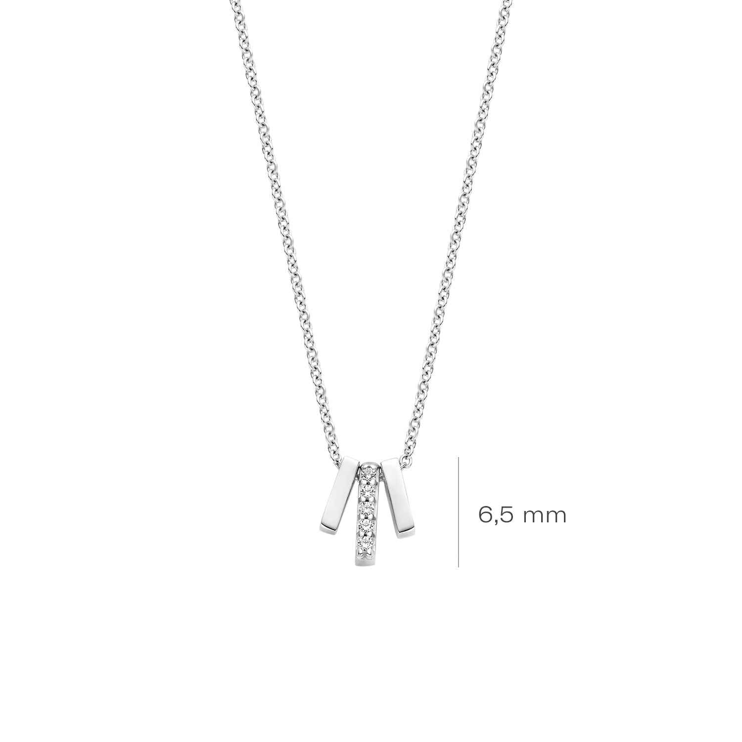 Blush Collier 3122WZI - Wit Goud (14k) met Zirkonia