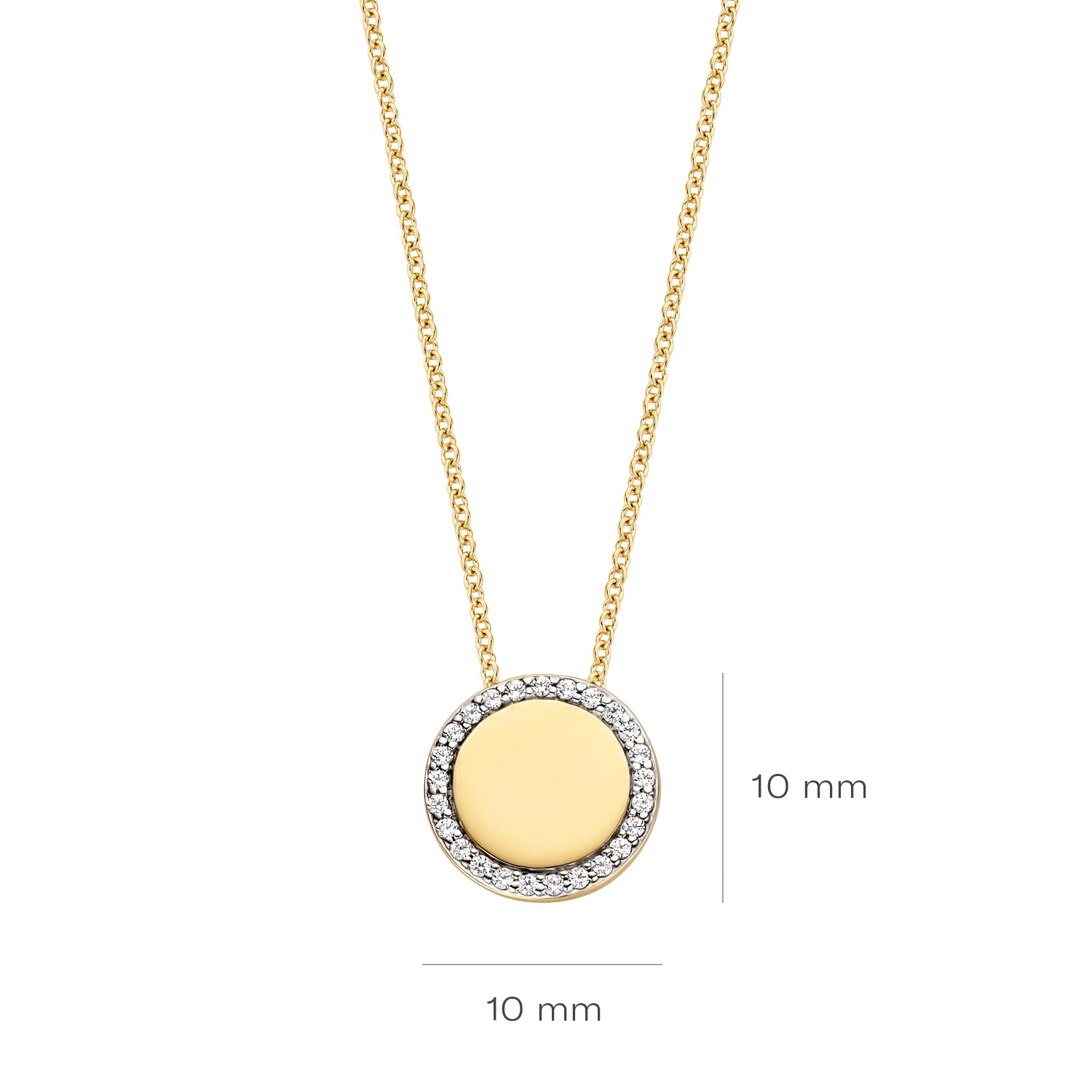 Blush Collier 3124YZI - Geel Goud (14k) met Zirkonia
