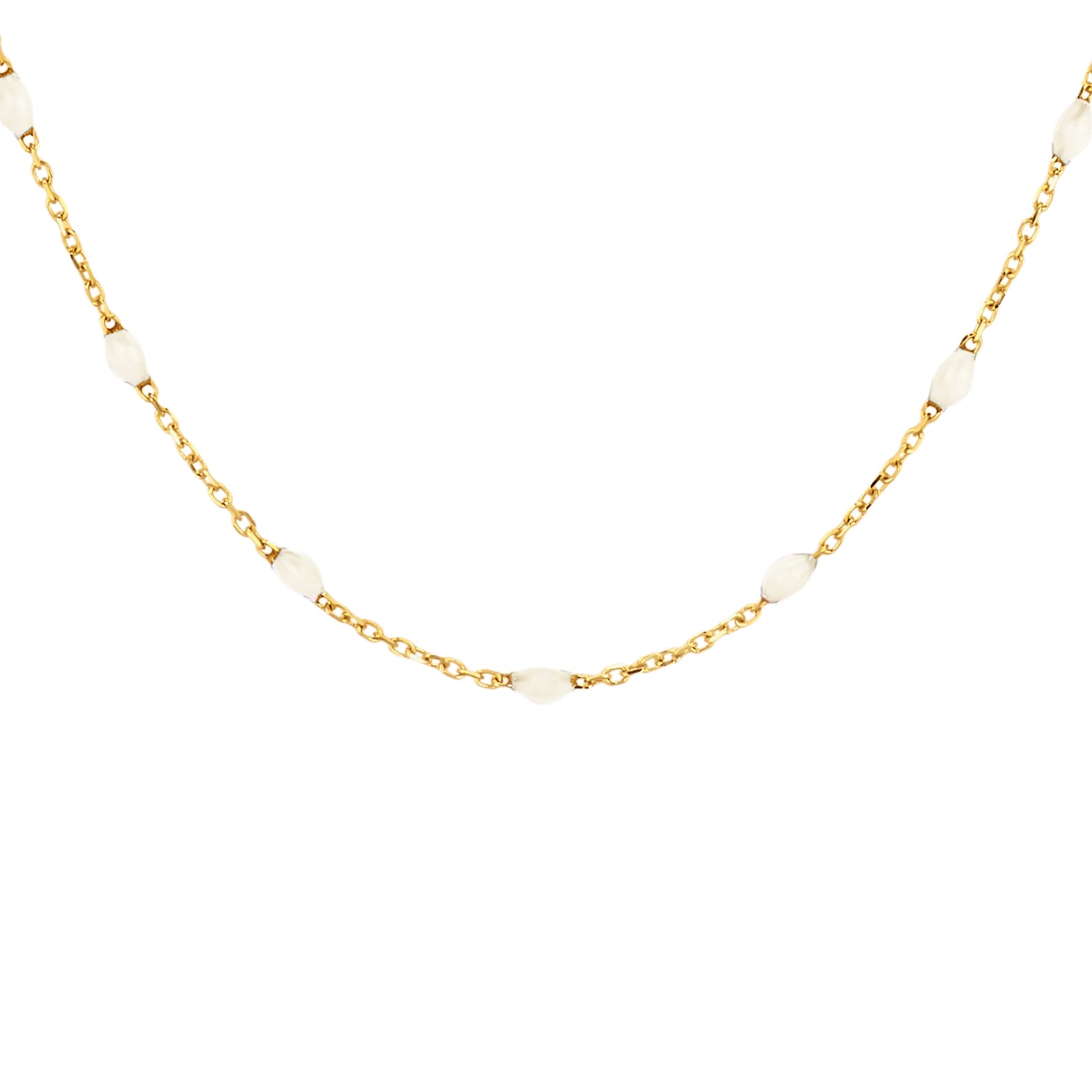 Blush Collier 3162YRM - Geel Goud (14k) met Resin Melk