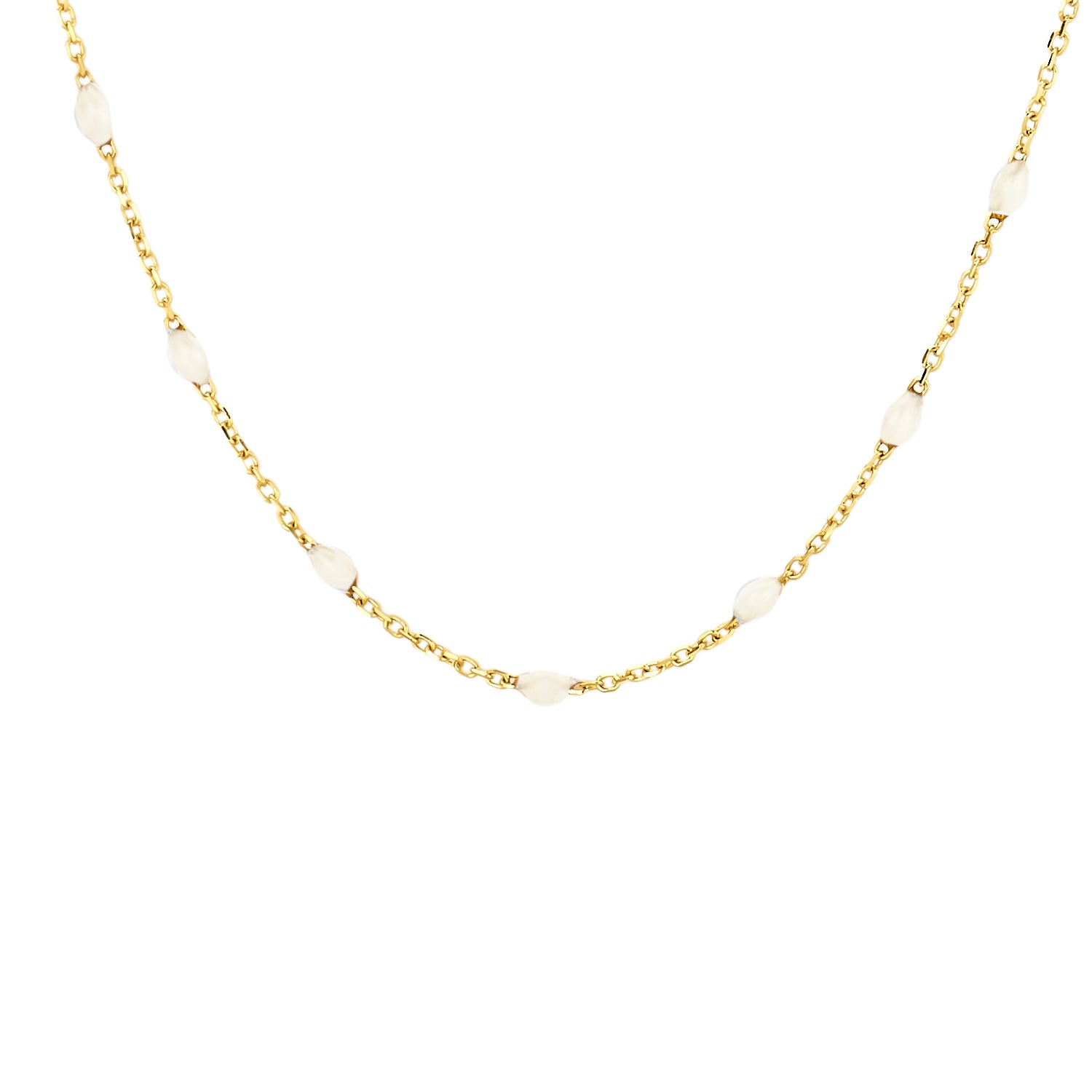 Blush Collier 3162YRM - Geel Goud (14k) met Resin Melk