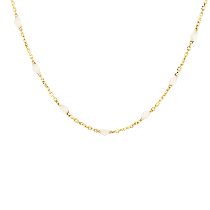 Blush Collier 3162YRM - Geel Goud (14k) met Resin Melk