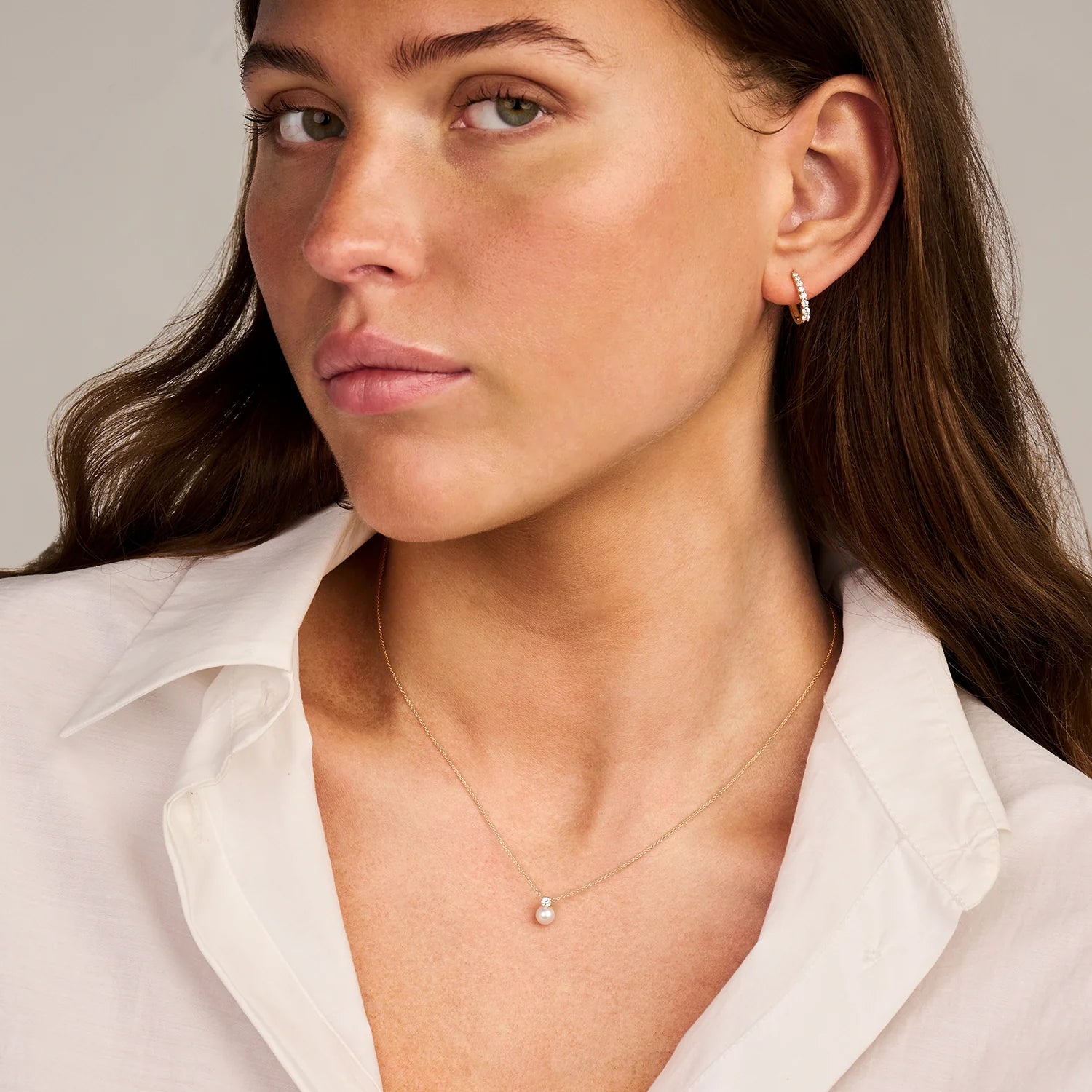 Blush Oorringen met zirkonia in 14k Goud - 7341YZI