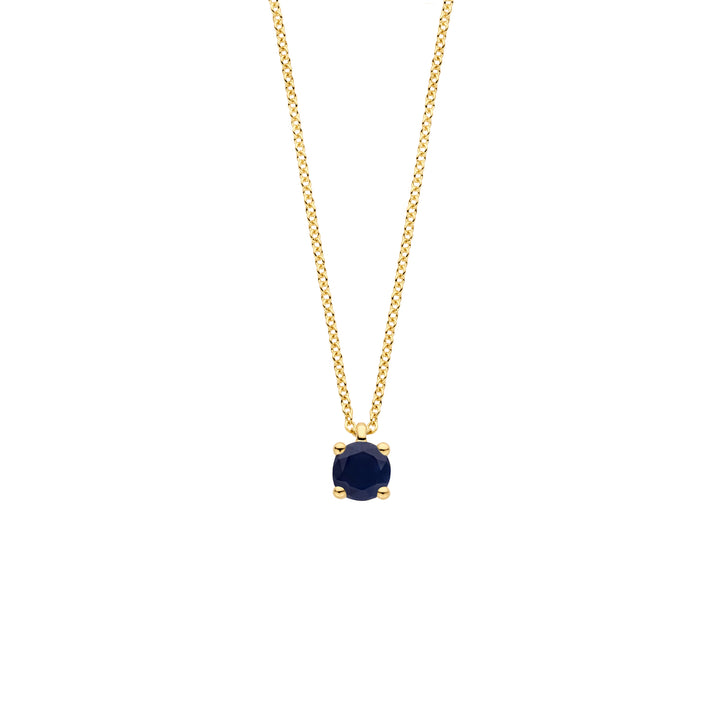 Blush Collier 3200YBS - Geel Goud (14k) met Blauwe Saffier