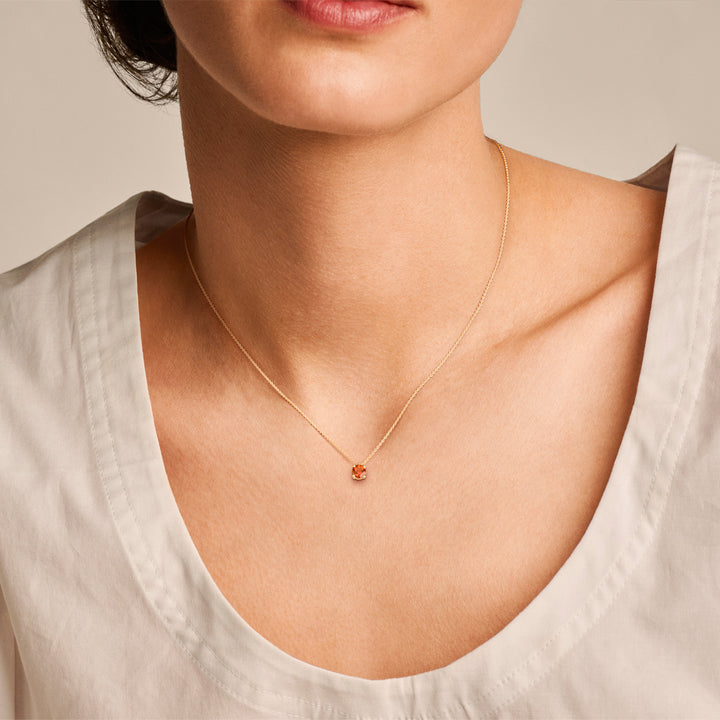 Blush Collier 3200YCI - Geel Goud (14k) met Madera Citrien