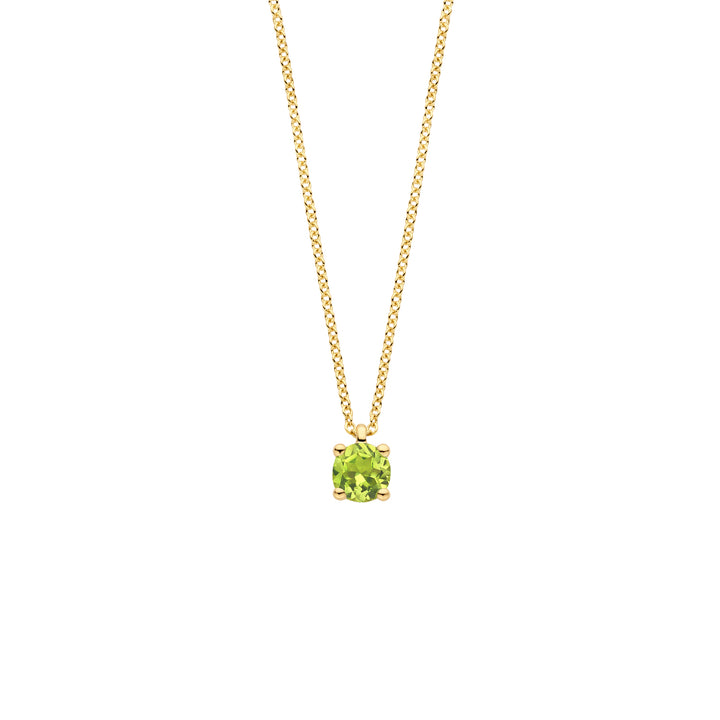 Blush Collier 3200YGP - Geel Goud (14k) met Peridot