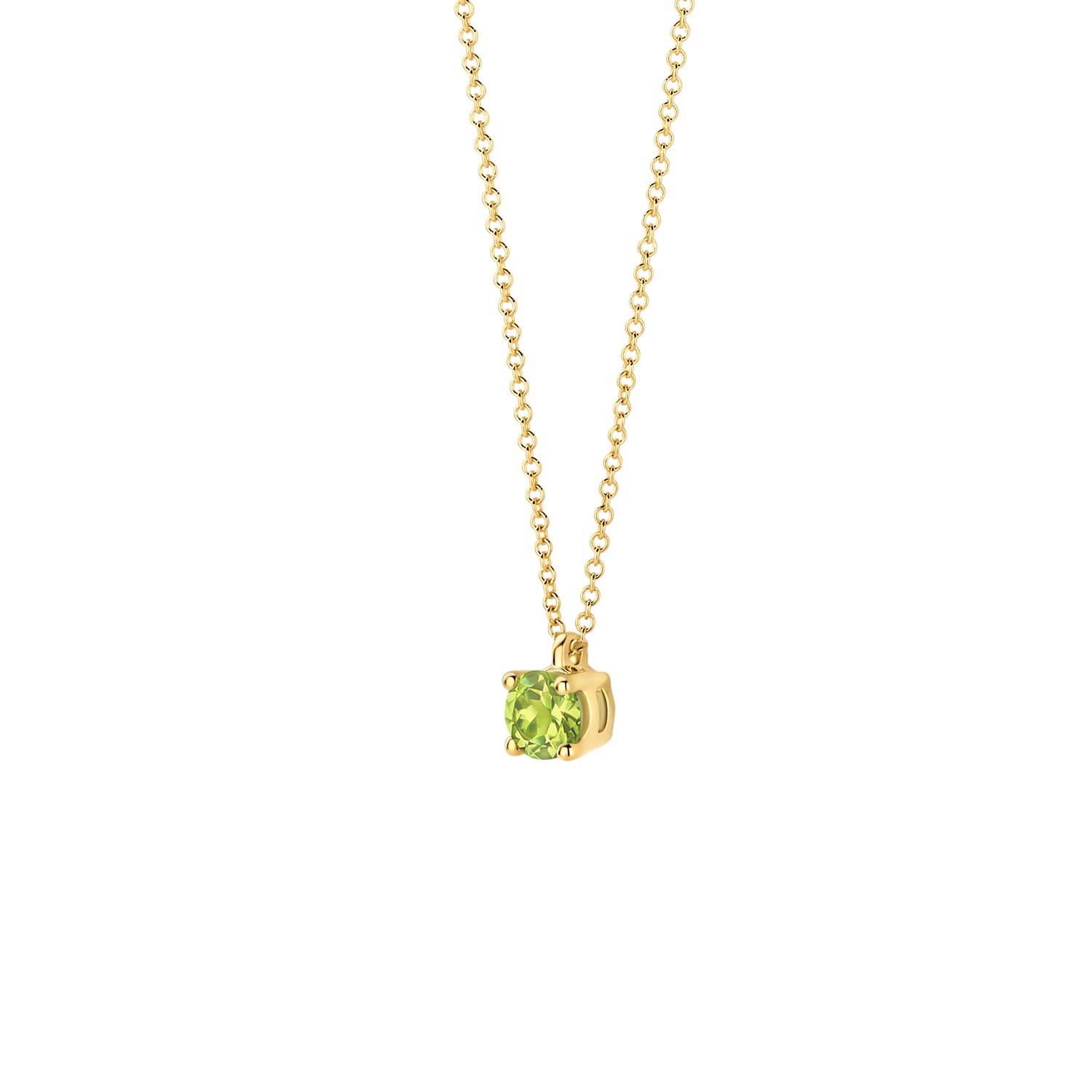 Blush Collier 3200YGP - Geel Goud (14k) met Peridot
