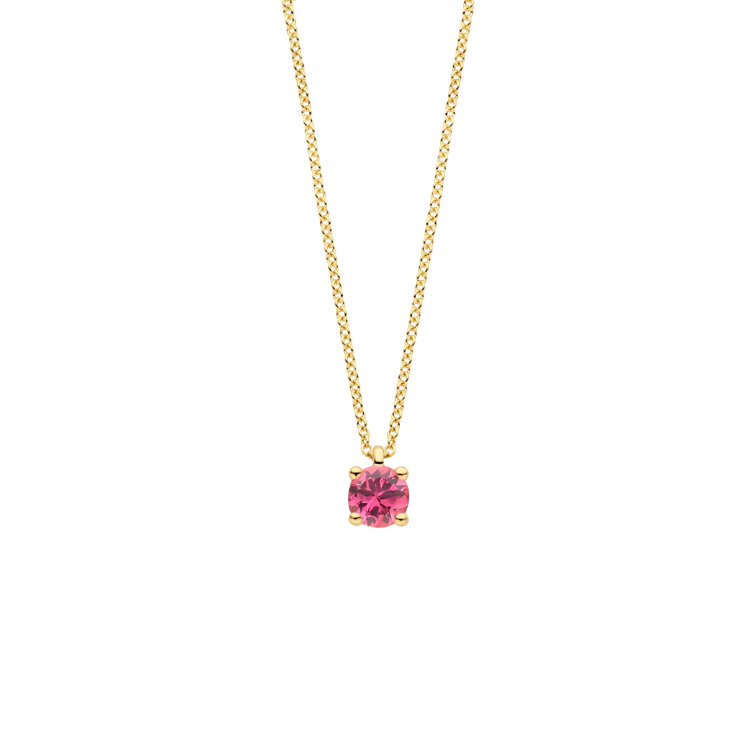 Blush Collier 3200YPT - Geel Goud (14k) met Roze Toermalijn