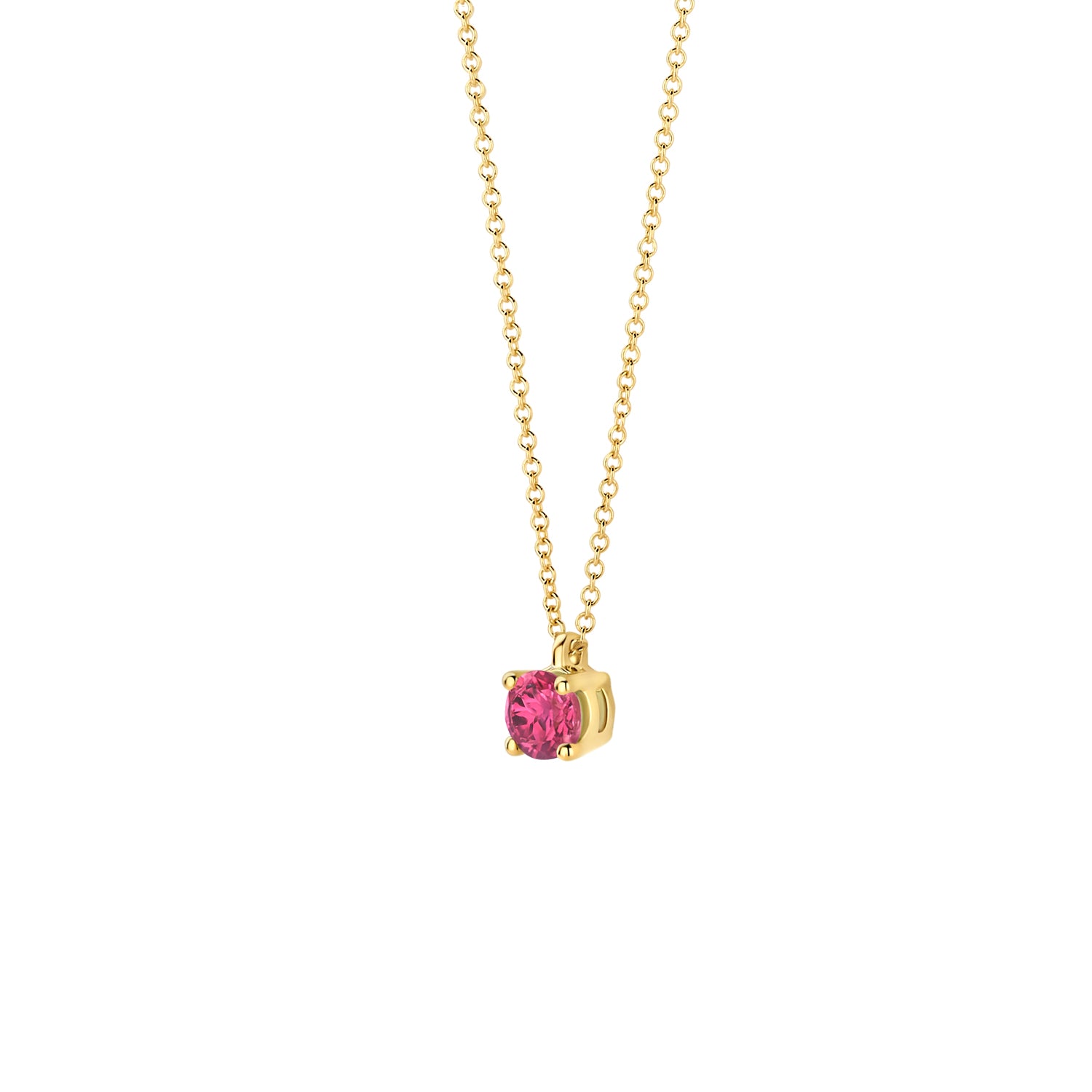 Blush Collier 3200YPT - Geel Goud (14k) met Roze Toermalijn