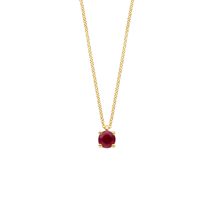 Blush Collier 3200YRU - Geel Goud (14k) met Robijn