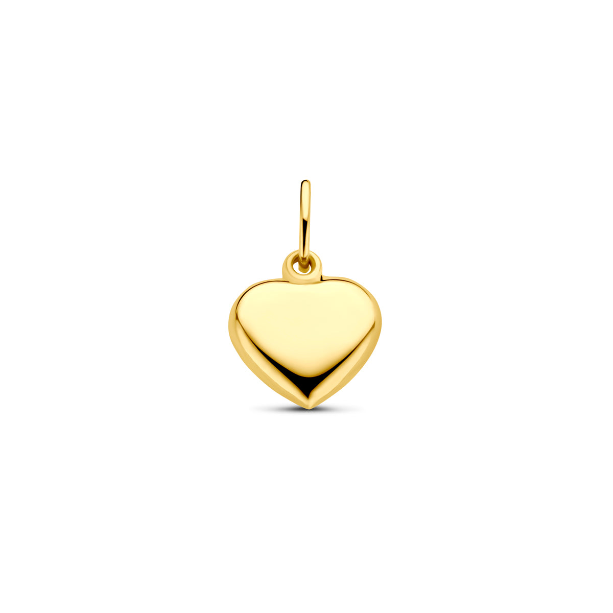 14krt geelgouden hanger hart | 8,5mm
