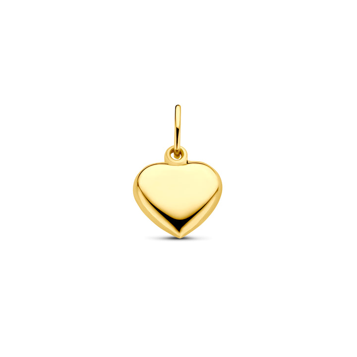 14krt geelgouden hanger hart | 8,5mm