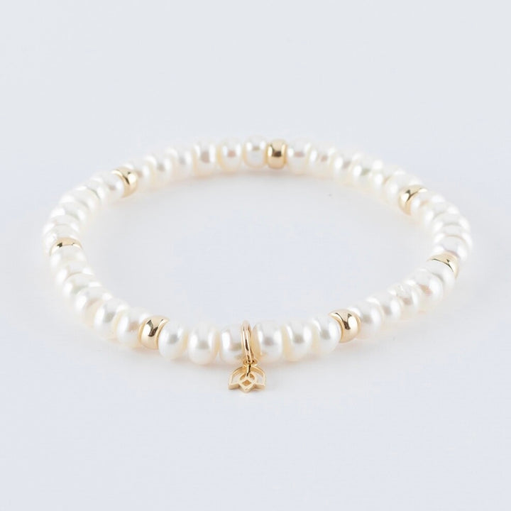 Y&G Zoetwater Parels | Parel armband & 14kt goud