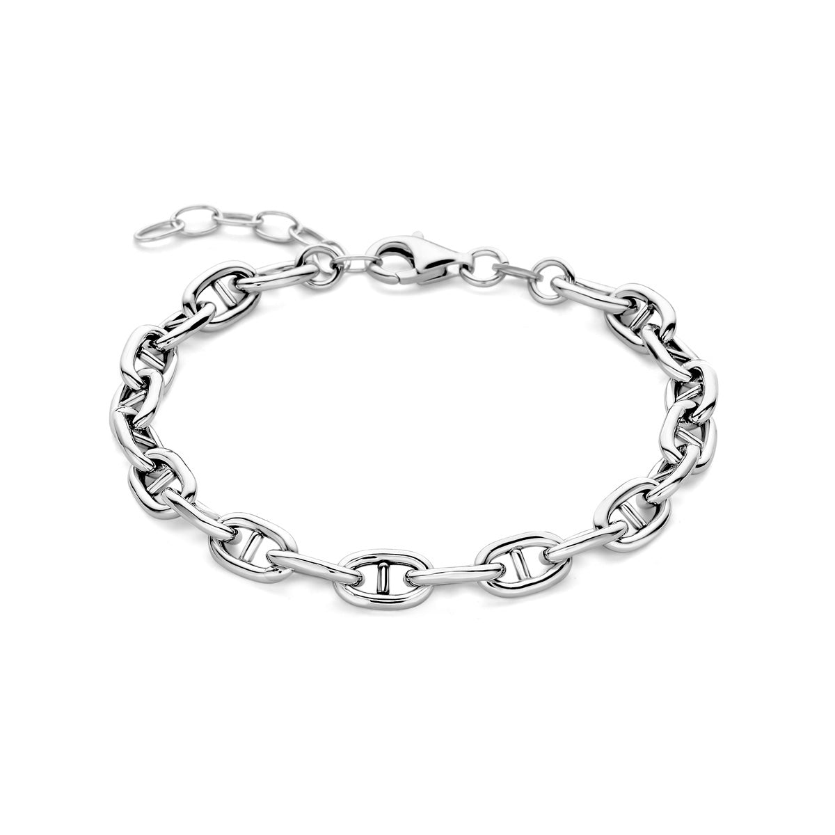 Zilveren armband marine ronde buis 6,0mm | 16+3cm