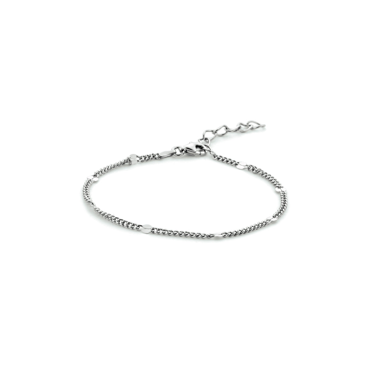 Zilveren armband gourmette met tussenstuk 3,0mm | 16-19cm