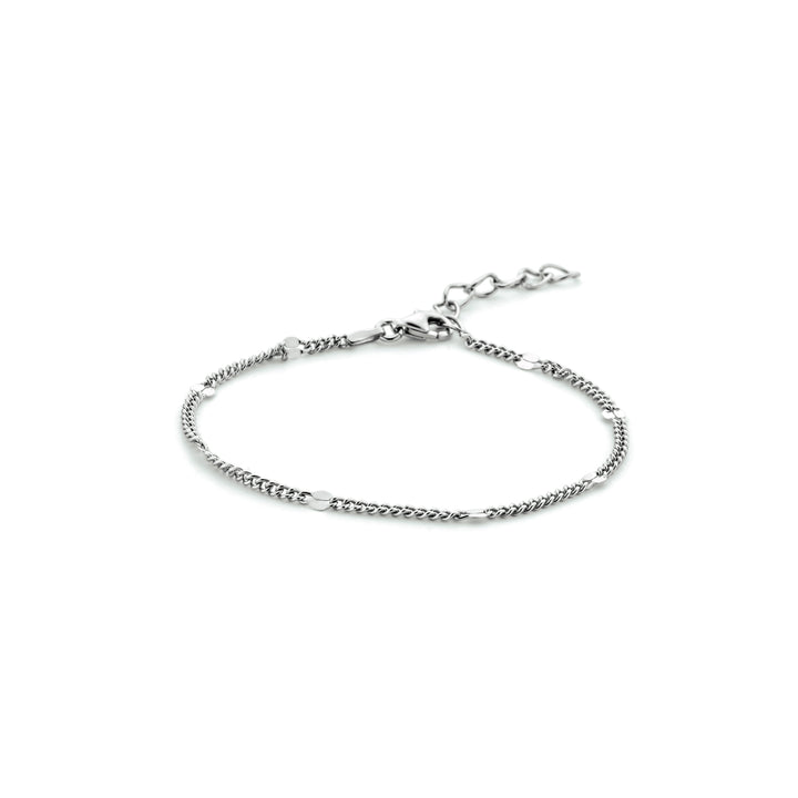 Zilveren armband gourmette met tussenstuk 3,0mm | 16-19cm