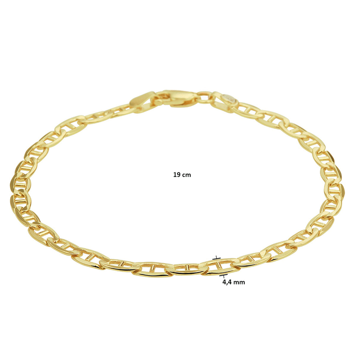 Silgold armband anker 4,2mm | 21cm