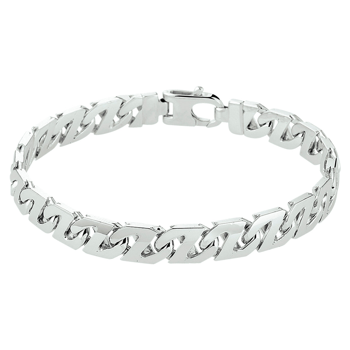 Zilveren armband gourmette 7mm | 20cm