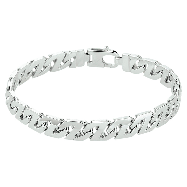 Zilveren armband gourmette 7mm | 20cm