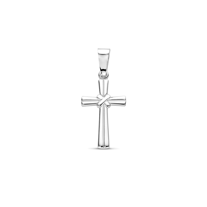 Zilveren hanger kruis | 38x16mm