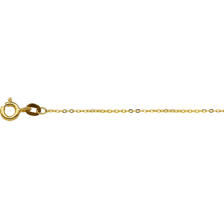 14krt geelgouden collier anker plat 1,0mm 41-43-45cm