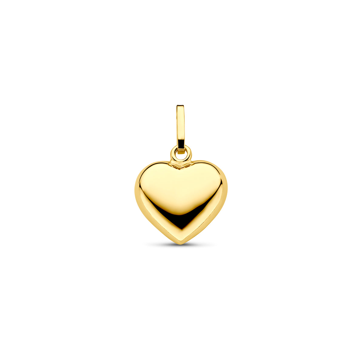 14krt geelgouden hanger hart | 10,5mm