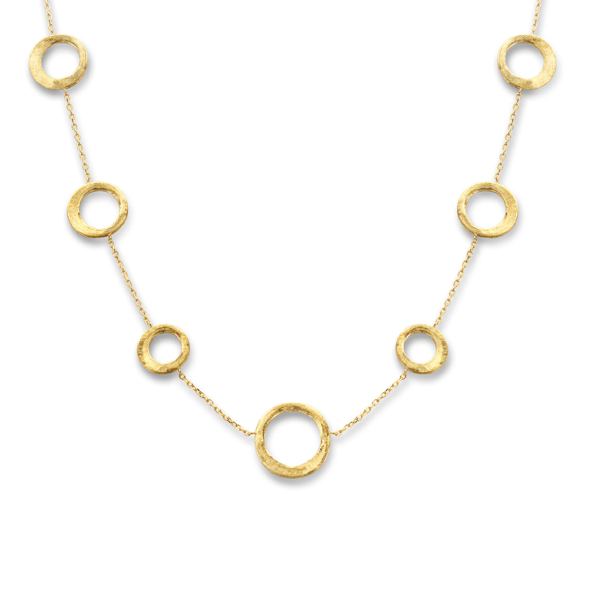 14krt geelgouden collier "rond ijsmat" - 42-45cm