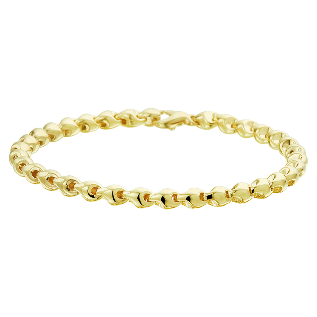 14krt geelgouden armband 5mm- 19cm