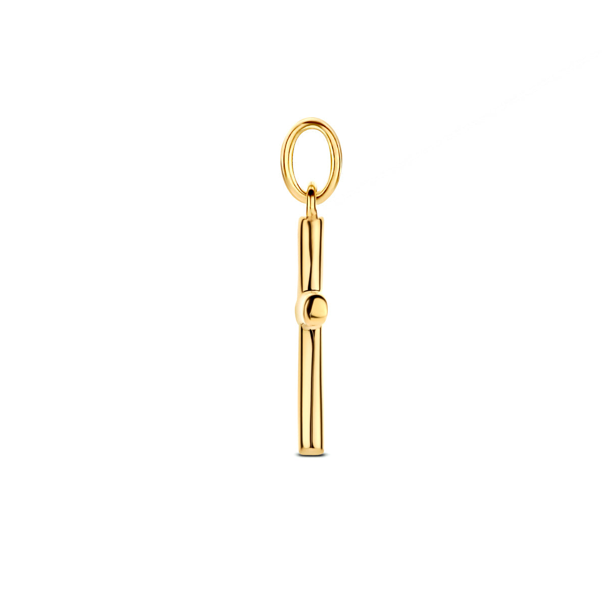 14krt geelgouden hanger kruis 10x13mm