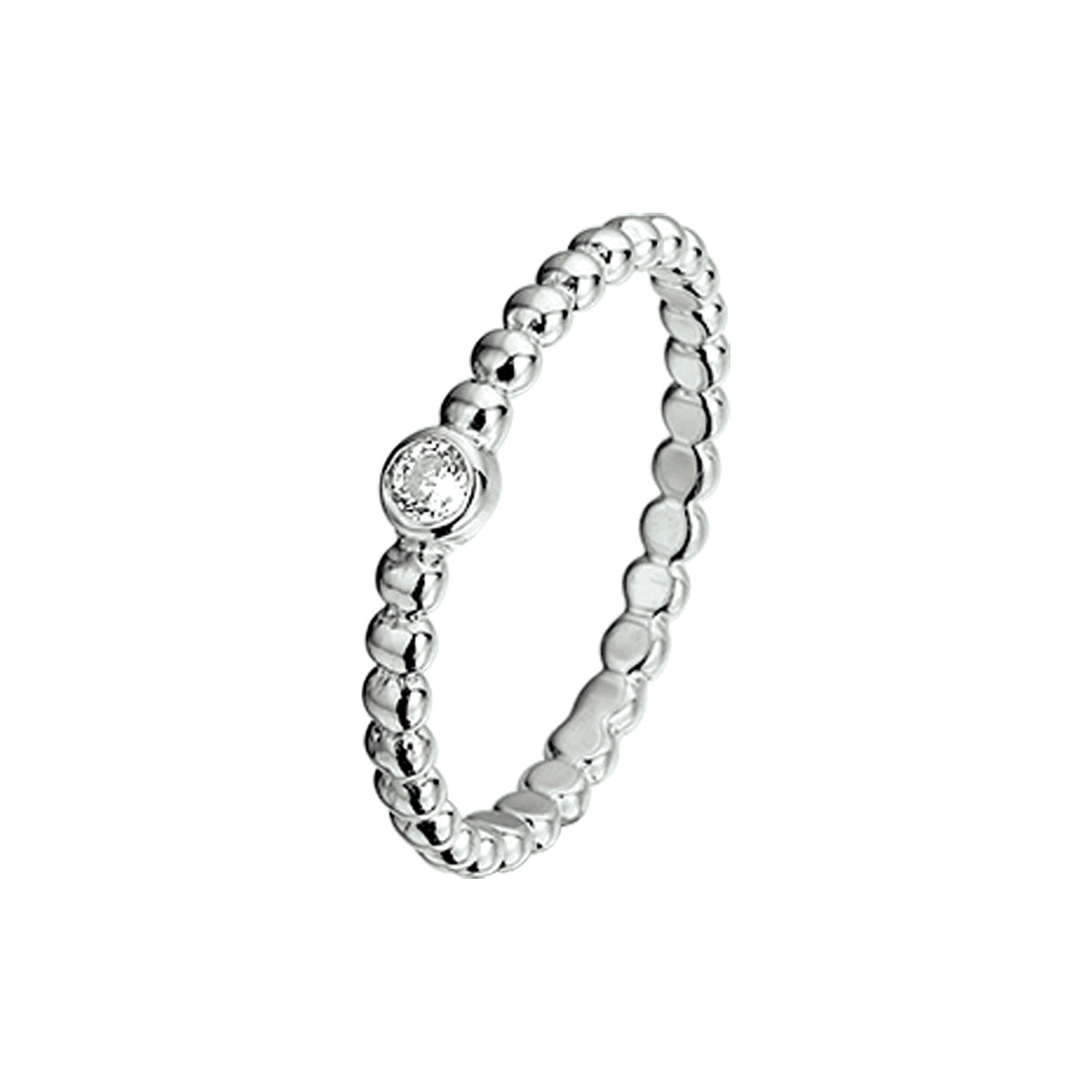zilveren kinderring zirkonia | 3,5mm