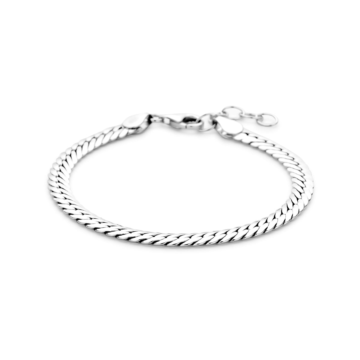 Zilveren armband gourmet 5mm | 17+3cm