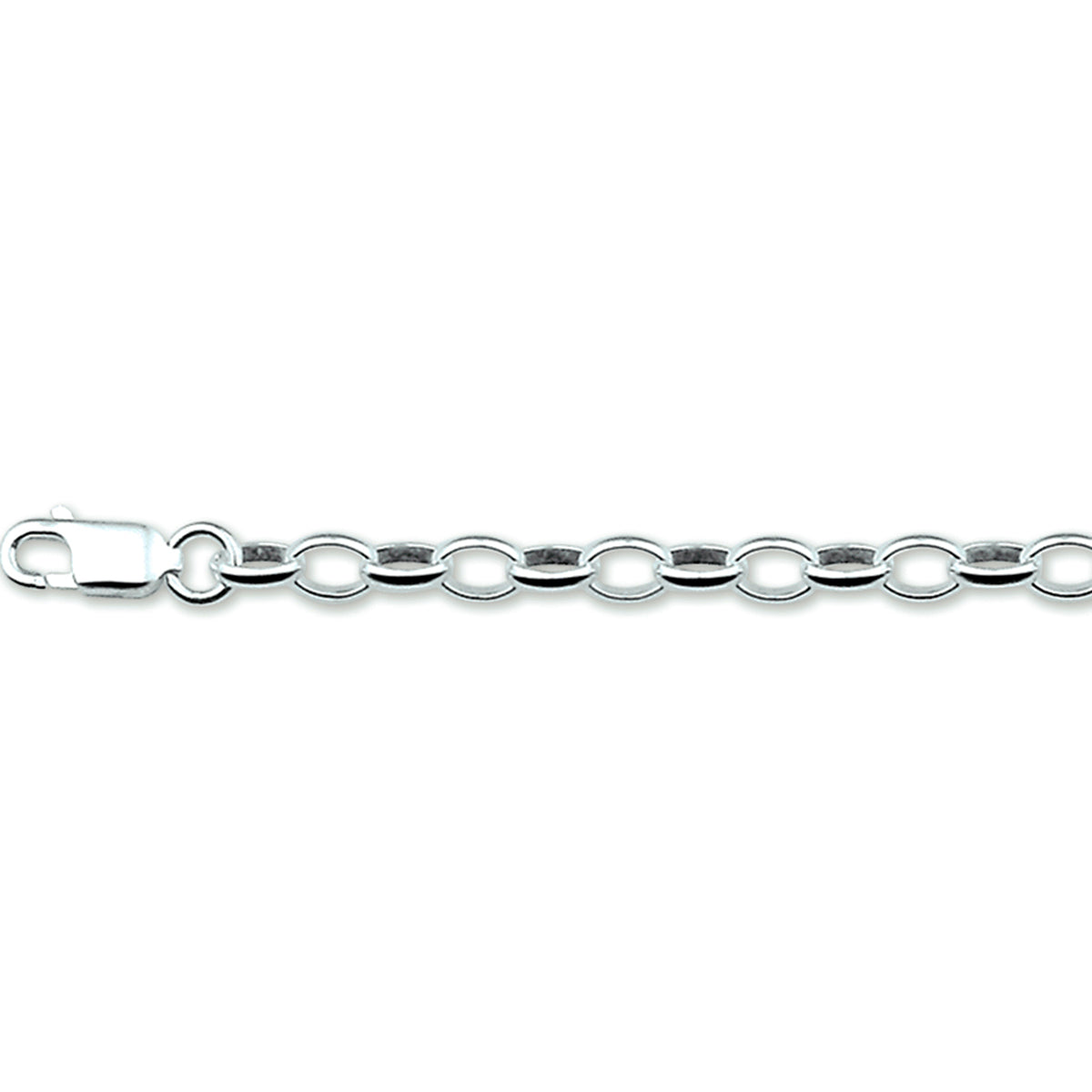 Zilveren armband jasseron 3.7mm | 15cm