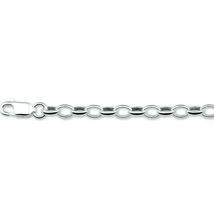 Zilveren armband jasseron 3.7mm | 15cm
