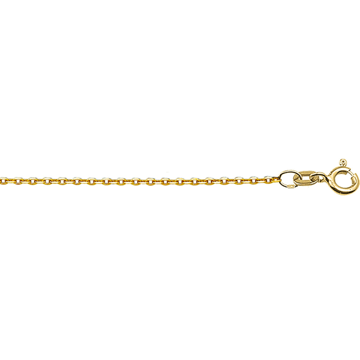 14krt geelgouden collier anker plat 1,2mm - 41-43-45cm