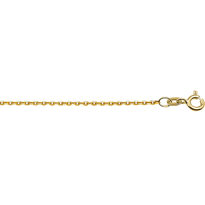 14krt geelgouden collier anker plat 1,2mm - 41-43-45cm