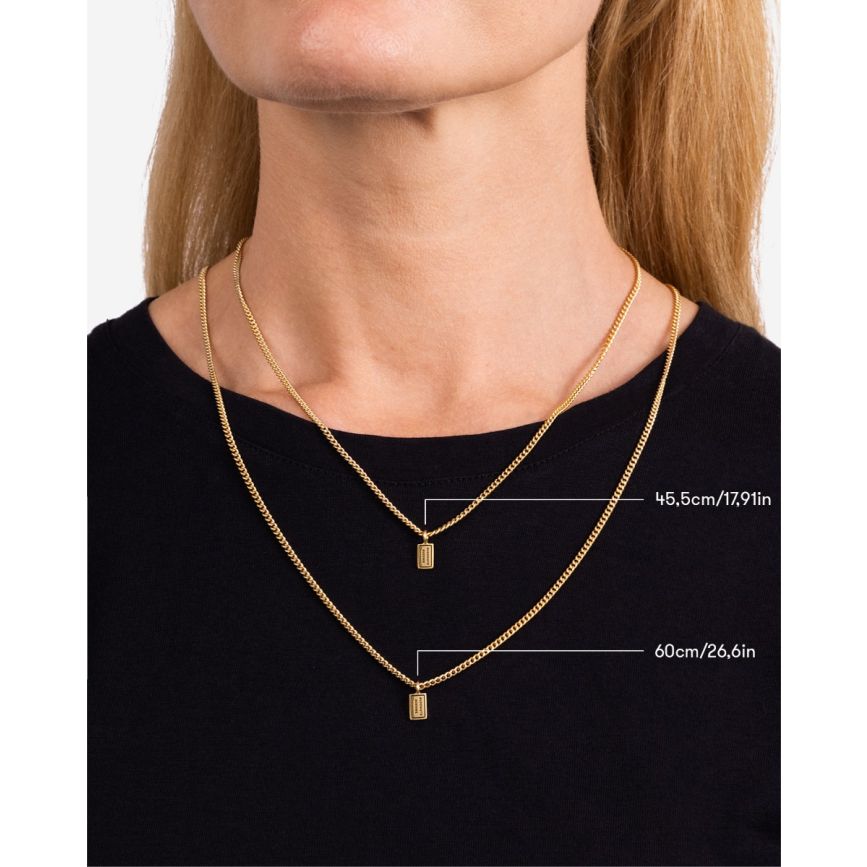 BUDDHATOBUDDHA - Ketting Essential verguld  | 60cm