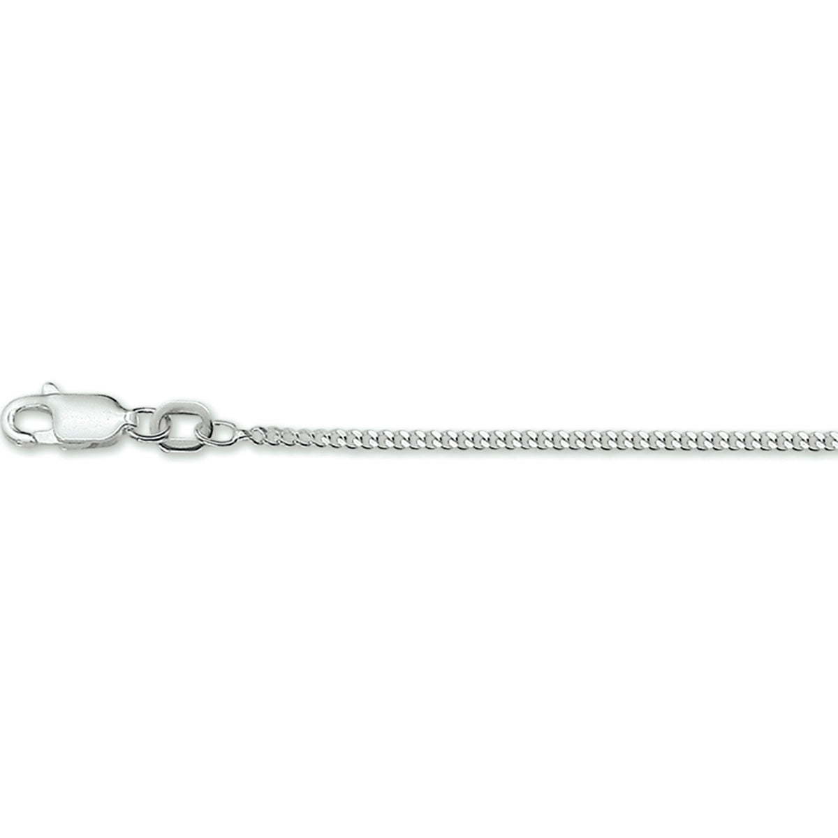 Zilveren lengtecollier - gourmette 1,6 mm