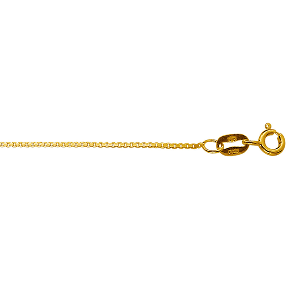 14krt geelgouden collier venetiaans 0,8mm