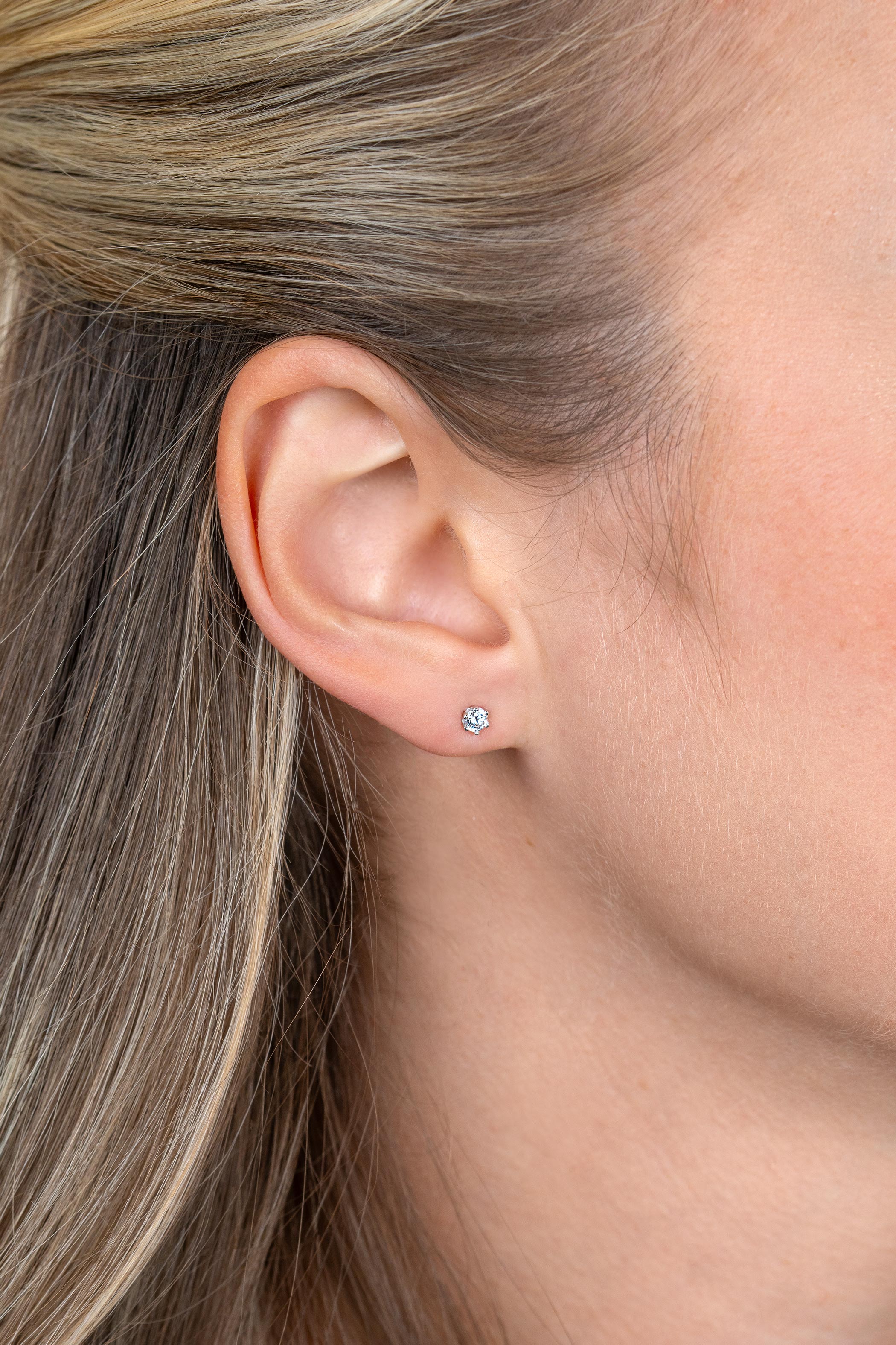 2,5mm ZINZI Gold 14krt gouden oorstekers met ronde witte zirconia in zespootchaton ZGO562