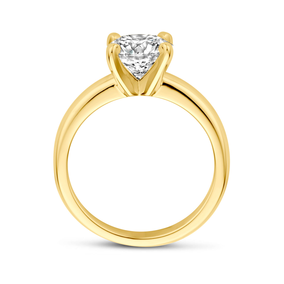 14krt geelgouden ring met LG diamant 2.00ct EVVS2 | incl. IGI certificaat